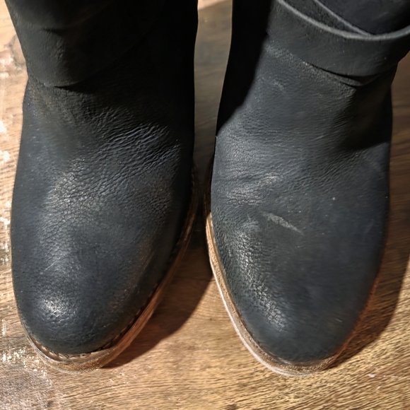 Free People Royal Rush Wrap Black Knee-High Boho Boots - Picture 15 of 15